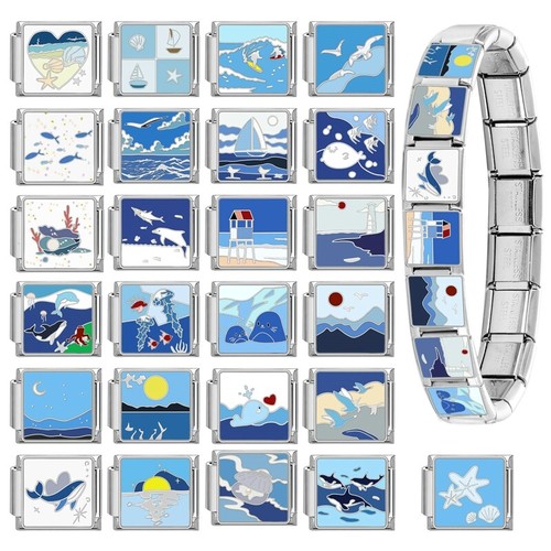 Blue ocean italian charms fits - charms,