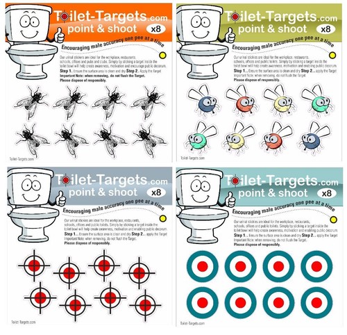 Toilet targets 2cm vinyl - targets,