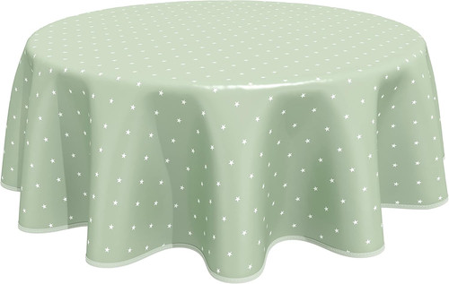 Round oilcloth pvc wipe clean - round,