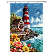 Herrschners® Home Sweet Lighthouse Kit & Hanger Latch Hook Kit