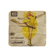 *HH* Rare Vintage 1950s Mio Locatelli Paper Figure Sport No. 26 Skating