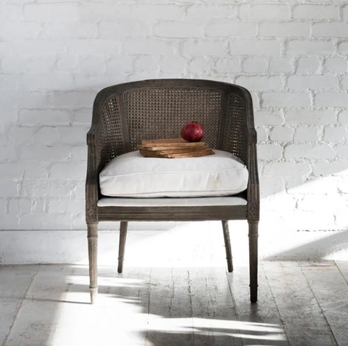 Bergere rattan chair ivory - rattan,