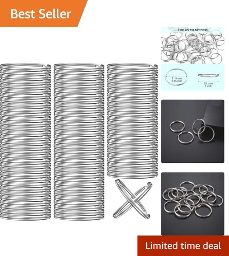Craft ready 100pcs key rings - 100pcs,