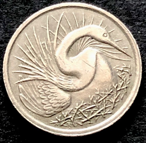 Snake bird coin - bird, coin-singapore