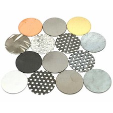 2 x 75 mm Ø Sheet Metal BLANK DISCS Power Press Fly Engraving MIG Welding 