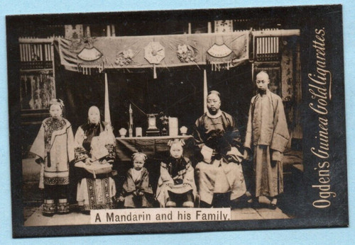 Cigarette card china mandarin - cigarette,