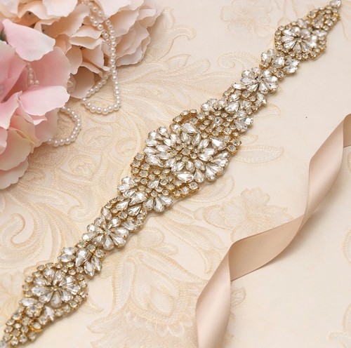Bridal wedding gold crystal - wedding,