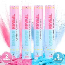 Gender Reveal Cannons 4pcs (2