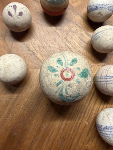Antique clay marbles c1800 - marbles,