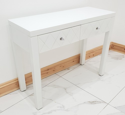 Dressing table white glass - dressing,