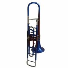 TROMBONE MULTICOLOR Bb flat Valve Trumbone WITH FREE HARD CASE+Mouthpiece