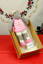 Mabel Mouse - Hand Knitted Toy