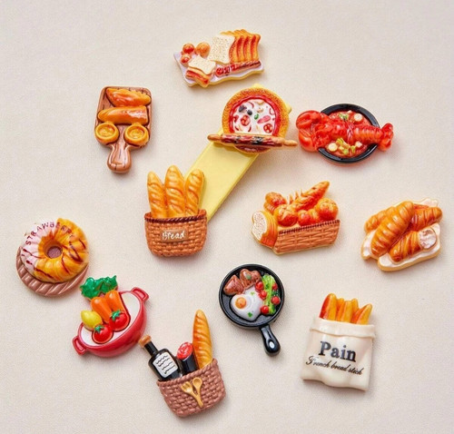 12pcs food themed fridge - 🍩12pcs,