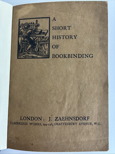 Short history bookbinding - history, of
