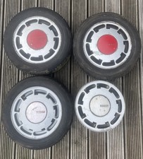 Rare Single “A” Mk1 VW Golf Pirelli P Slot Alloy Wheels 171601025A 4x100 + Caps