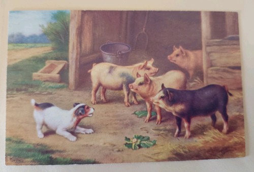 Edgar hunt postcard - edgar, postcard,