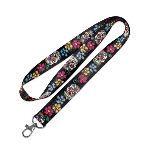 Sugar skull lanyard black - skull,