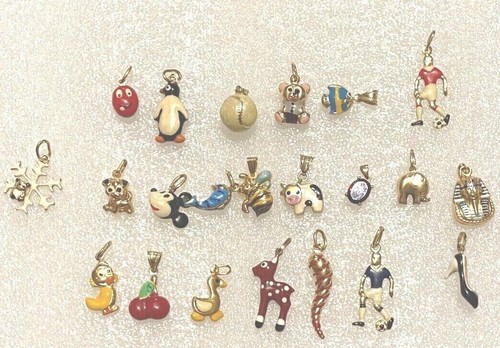 Gold mixed pendants - mixed,