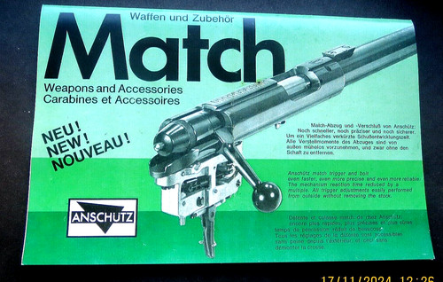 Anschutz pamphlet models 1407 - pamphlet,