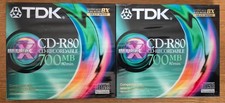 2 x TDK CD-R 80 Recordable