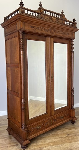 Wardrobe antique french - french, oak