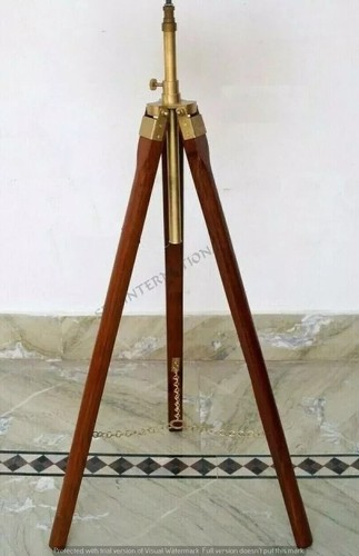Wooden corner floor lamp - corner,