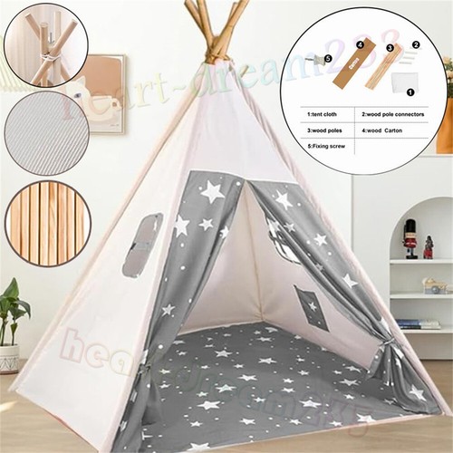 160cm large canvas kids teepee - 160cm,