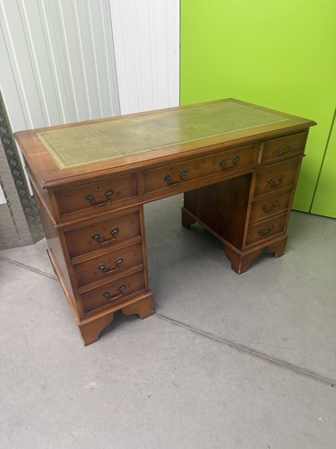 Reproduction yew wood pedestal - reproduction,
