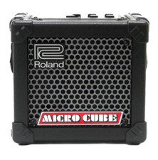 Used ROLAND MICRO CUBE Black Guitar Amp From Japan