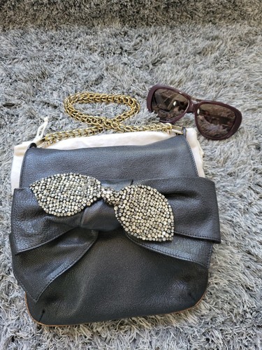 Chloe black leather bag gold - chloe,