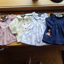 Baby Girl Bundle 4 x M&S and Beatrix Potter Dresses & Cardigan Size 3 - 6 Months