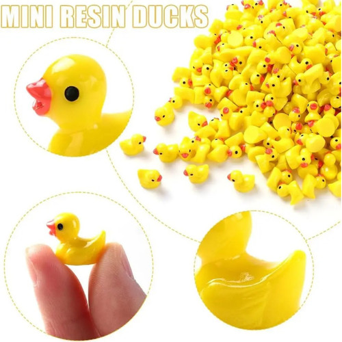 Mini resin ducks - resin,