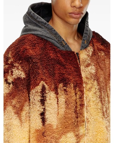 Diesel sherpa jacket brown - diesel,