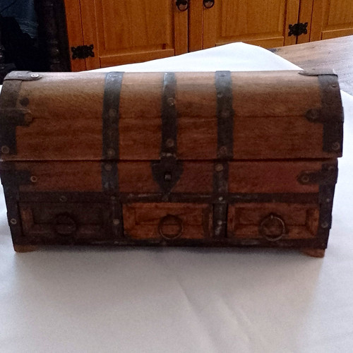 Wooden treen treasure - wooden,