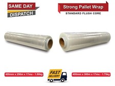 400mm STRONG CLEAR PALLET WRAP