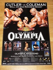 MR. OLYMPIA 2004 POSTER - JAY CUTLER VS. RONNIE COLEMAN & SYLVESTER STALLONE NEW