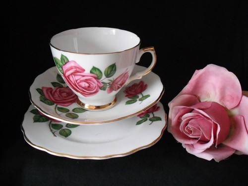 Vintage regent bone china trio - bone,