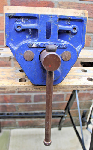 Vintage record bench - record,