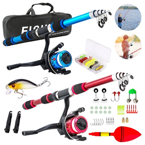 Fishing pole and reel - fishing, 2x