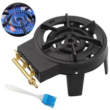 9.5KW Cast Iron Gas Stove 4 Feet 3 Taps Powerful and Stable Outdoor LPG BBQ Cook