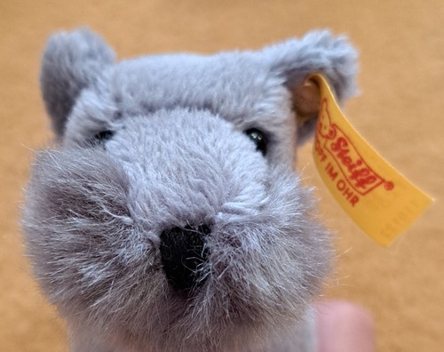 Steiff schnauzer dog - steiff,