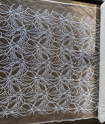 Sequin white lace - sequin,