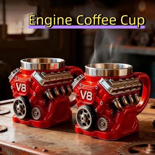 Creative engine coffee cup - coffee,