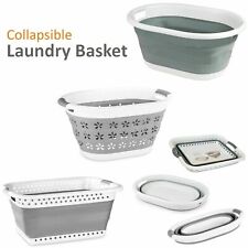 67L FOLDING COLLAPSIBLE LAUNDRY BASKET CLOTH WASHING SPACE SAVING POP UP BIN