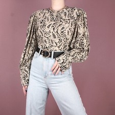 ZARA Beige Floral Paisley