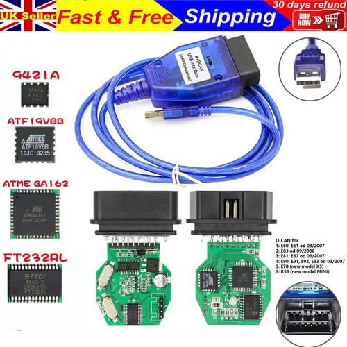 Dcan obd2 cable with switch - k+dcan,