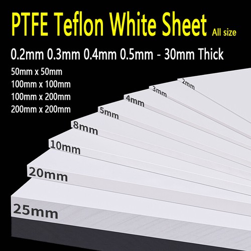 White ptfe sheet plate - white,