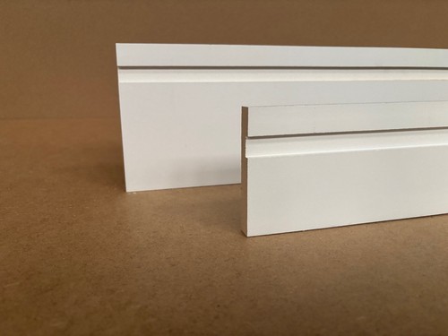 Square grooved mdf skirting - square,