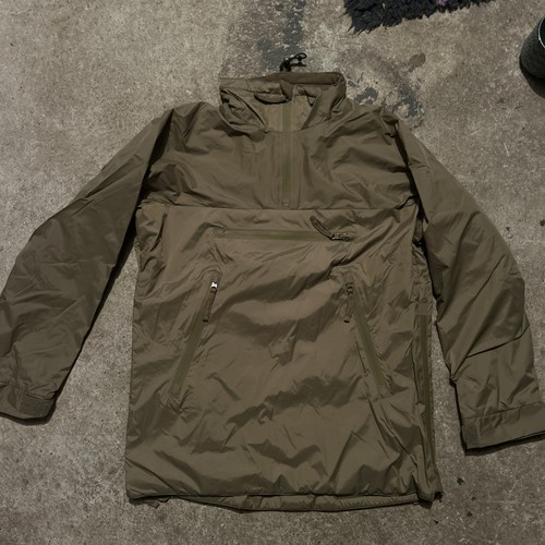 Olive green military smock - olive,