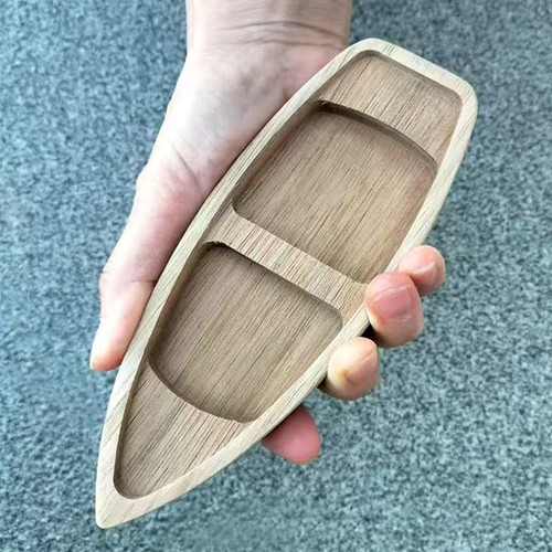 Mini wooden fishing boat model - wooden,